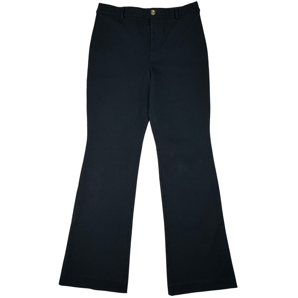 Lilly‎ Pulitzer Kidman Bi-Stretch Pants Women Size 10 Black Bootcut Quiet Luxury - Picture 2 of 13